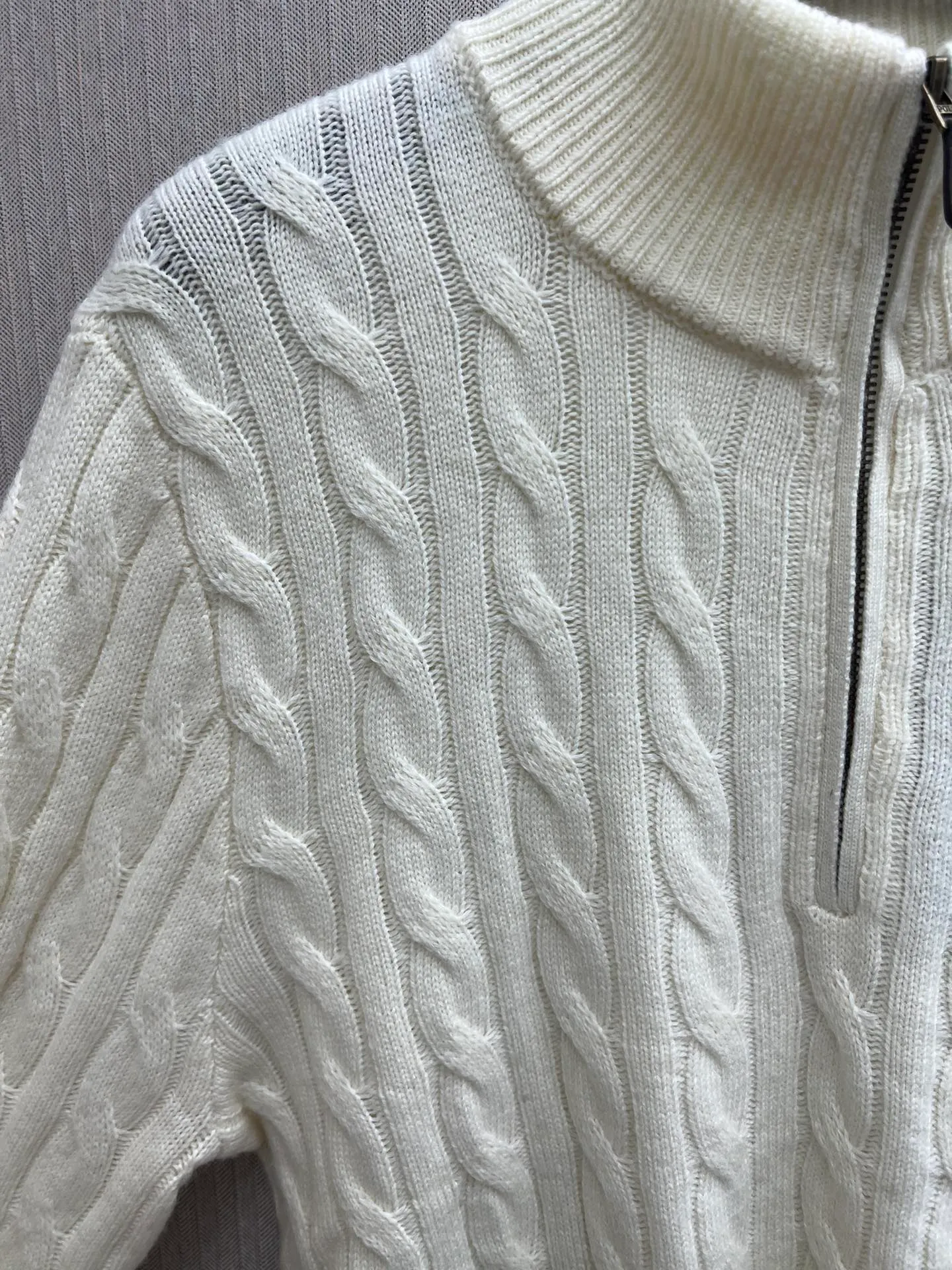 🅿️530 Polo 25ss new solid color pony embroidered long-sleeved sweater for men, white, size: S.M.L.XL.